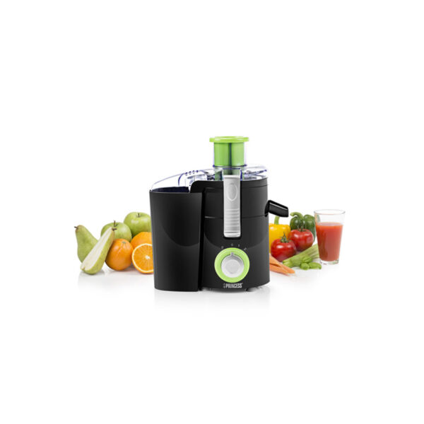 princess_centrifuga_funzione Centrifuga Princess 202040 250W nera con filtro inox e contenitore polpa